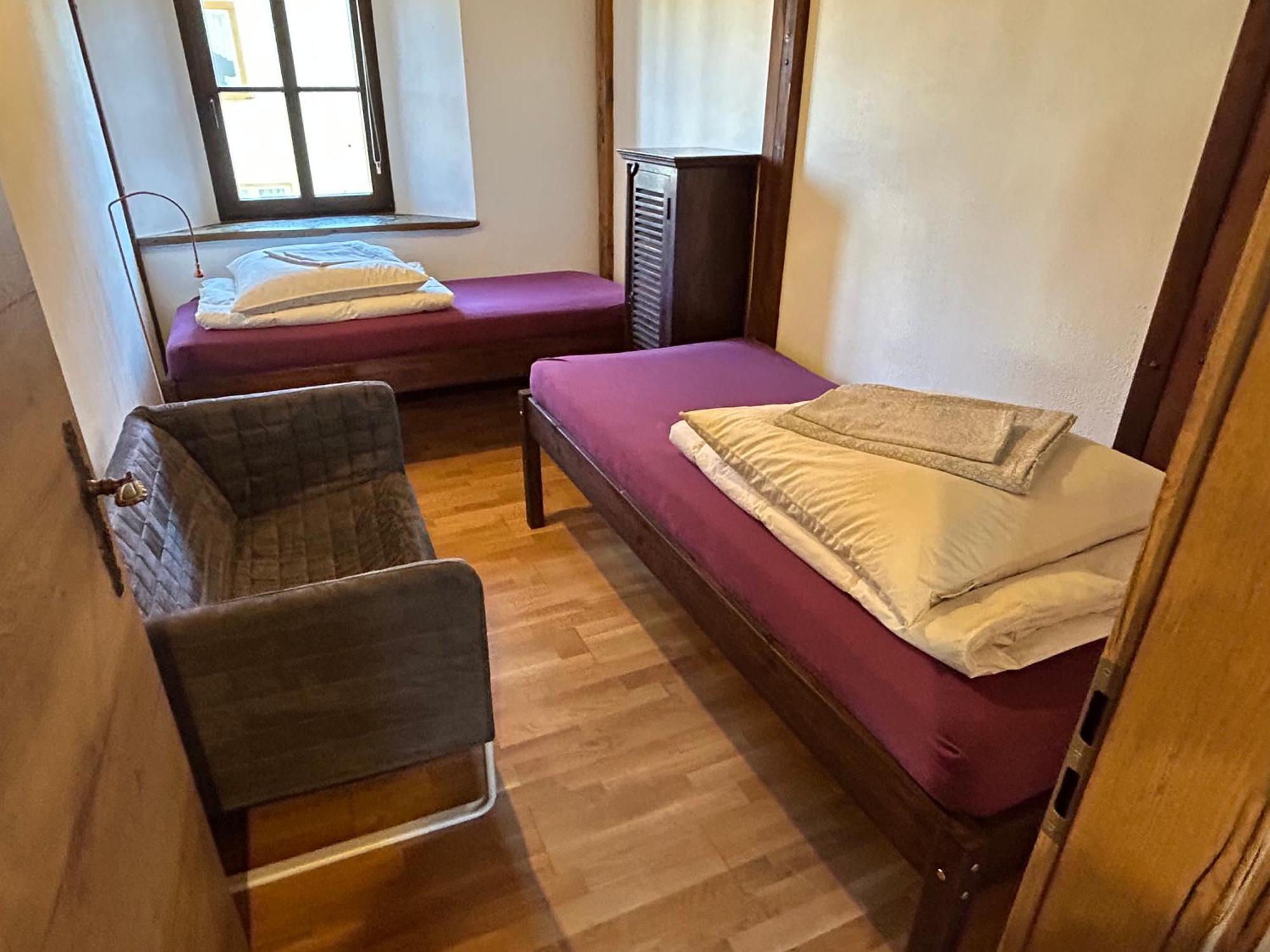 Fewo LATERNENSTUBE mit großem Familienbett für 2 Erw und 6 Kids bei Dresden Leppersdorf Exterior foto